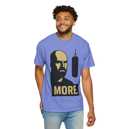 "More. Shadow Stare" - Motivational Gym T-Shirt, Fitness Apparel, Workout Clothing, Gift for Him, Unisex Activewear, Sportswear