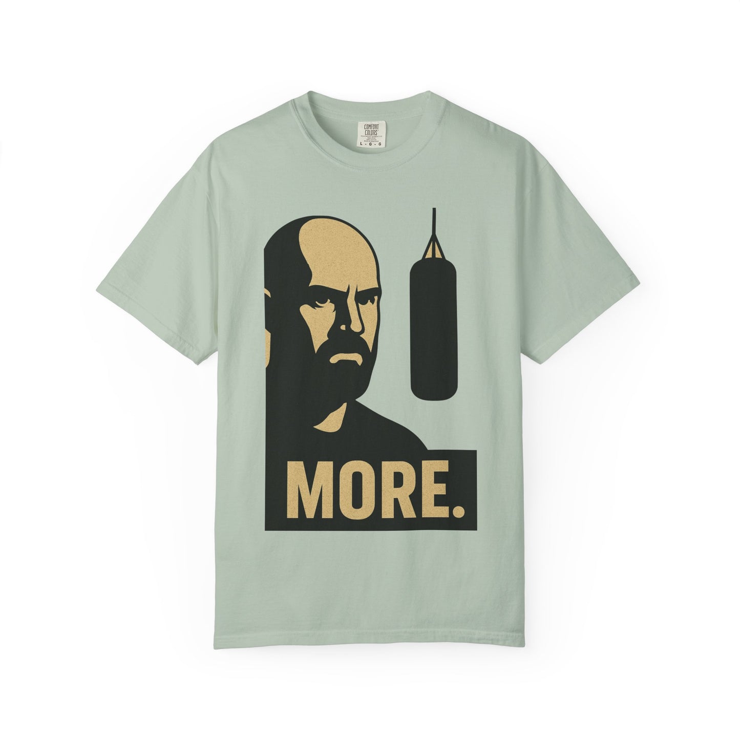"More. Shadow Stare" - Motivational Gym T-Shirt, Fitness Apparel, Workout Clothing, Gift for Him, Unisex Activewear, Sportswear