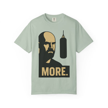 "More. Shadow Stare" - Motivational Gym T-Shirt, Fitness Apparel, Workout Clothing, Gift for Him, Unisex Activewear, Sportswear