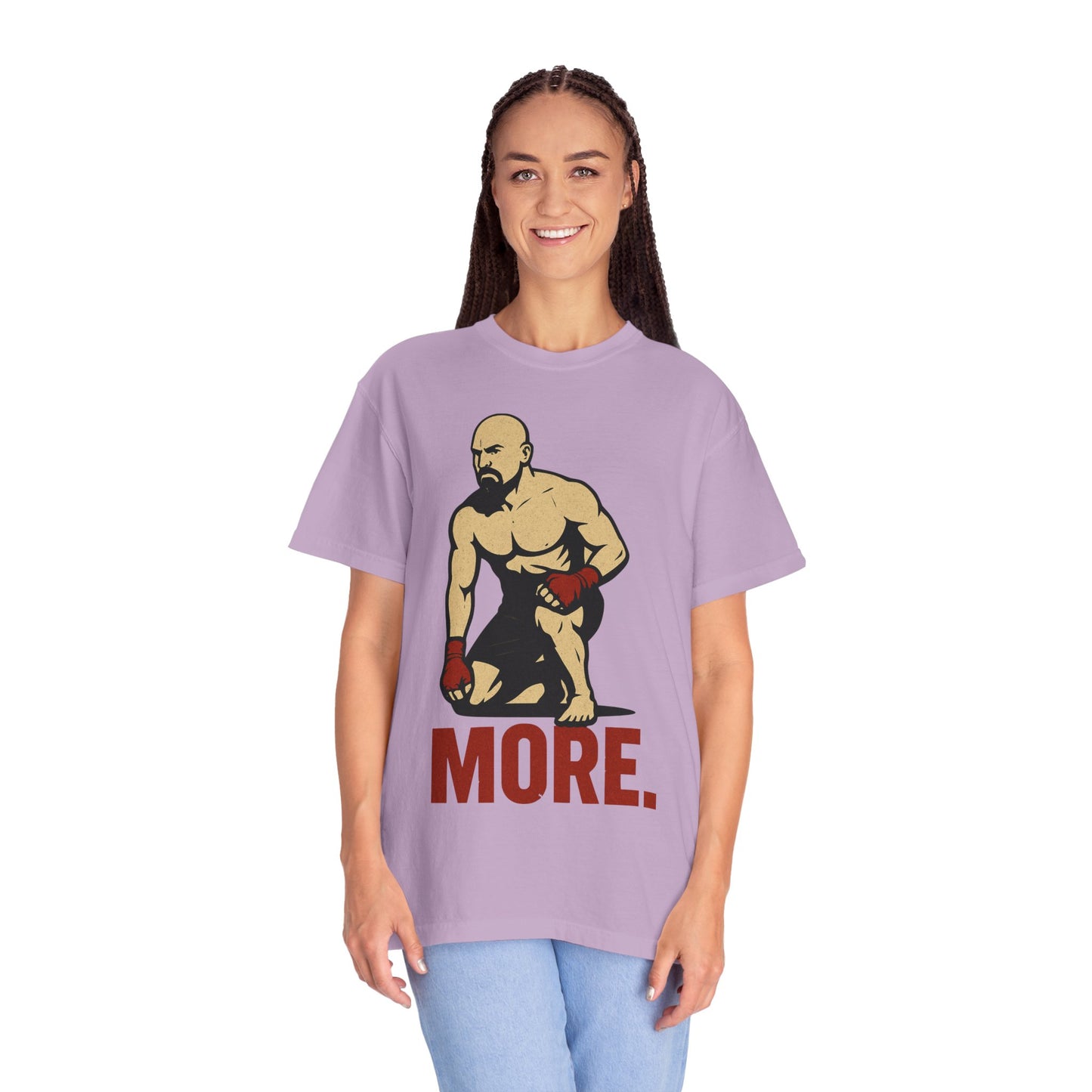 Motivational Fitness T-Shirt with 'MORE - Rising.' Design, Unisex Workout Apparel, Gym Shirt, Gift for Athletes & Fitness Lovers