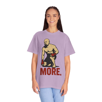 Motivational Fitness T-Shirt with 'MORE - Rising.' Design, Unisex Workout Apparel, Gym Shirt, Gift for Athletes & Fitness Lovers