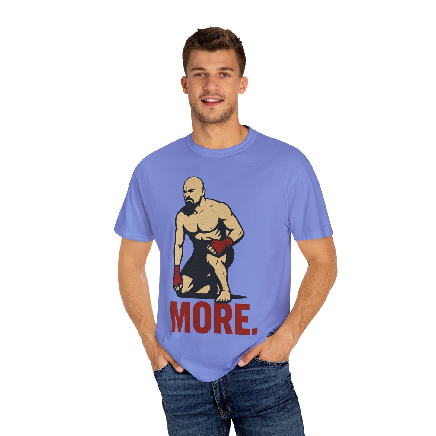 Motivational Fitness T-Shirt with 'MORE - Rising.' Design, Unisex Workout Apparel, Gym Shirt, Gift for Athletes & Fitness Lovers