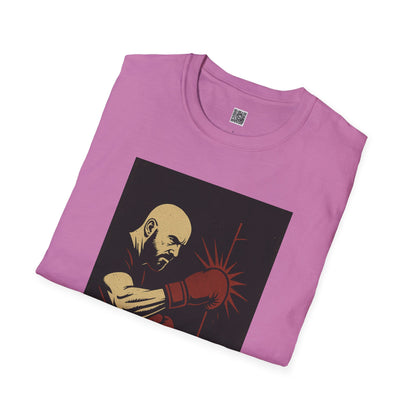 Motivational Unisex Softstyle T-Shirt - 'Discipline Hits Different' - with a Right Hook