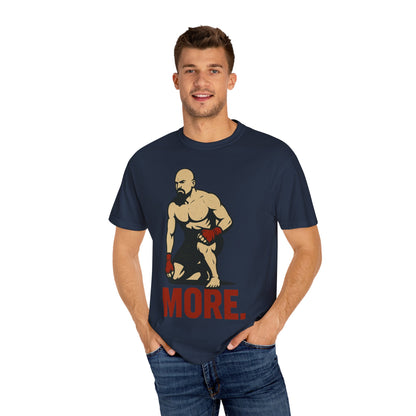Motivational Fitness T-Shirt with 'MORE - Rising.' Design, Unisex Workout Apparel, Gym Shirt, Gift for Athletes & Fitness Lovers