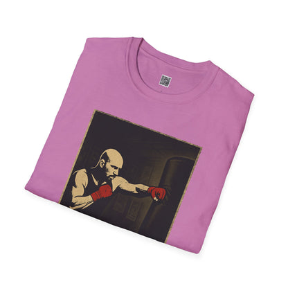 Motivational Unisex Softstyle T-Shirt - 'Discipline Hits Different' - with a Jab